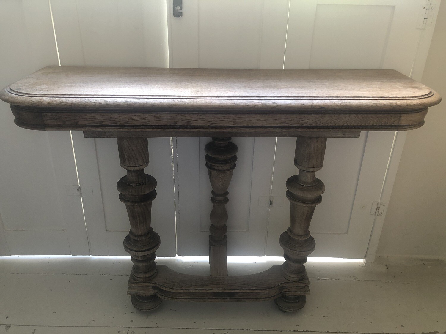 vintage solid wood console