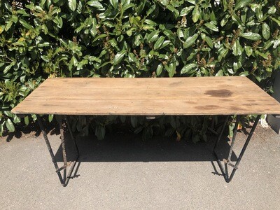 Vintage 6ft trestle refectory table