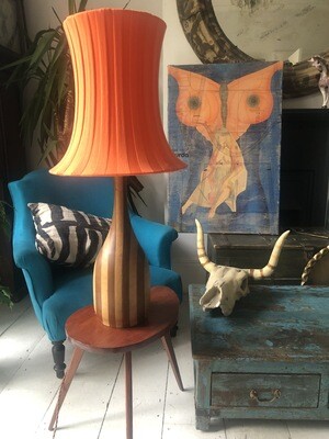 large mid century lamp and shade
