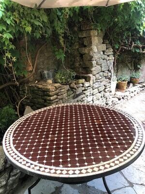Moroccan Zallij Table - 120cm diameter