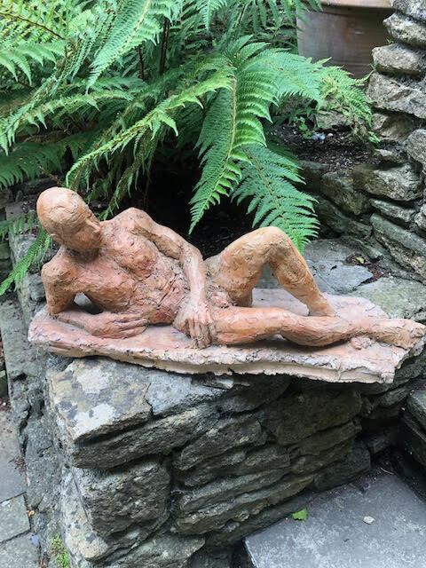 Original vintage terracotta sculpture