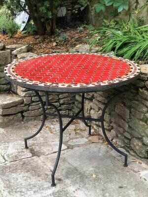 Moroccan Zallij Table - 100cm diameter