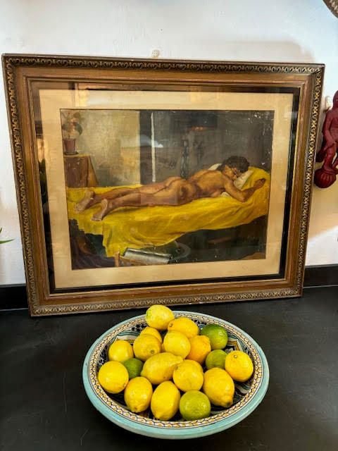 1950&#39;s original oil on canvas unsigned