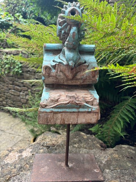 Antique Indian carved teak