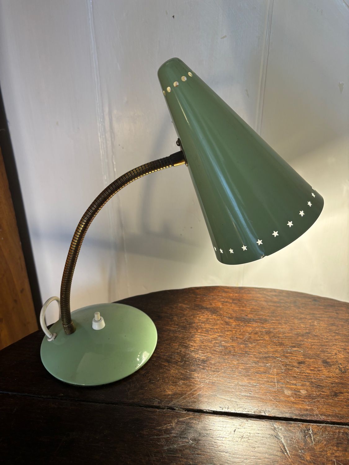 TL33 1960&#39;s green desk lamp  by G A Scott
