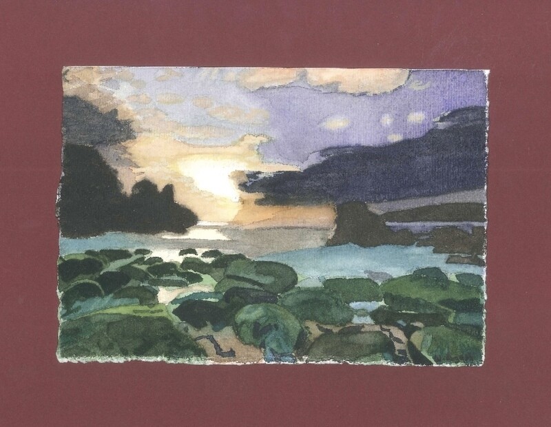 Digital Beach Sunset