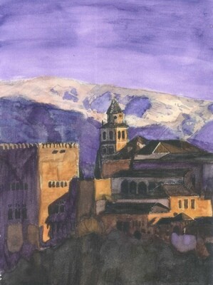 Atardecer Alhambra de Granada Digital