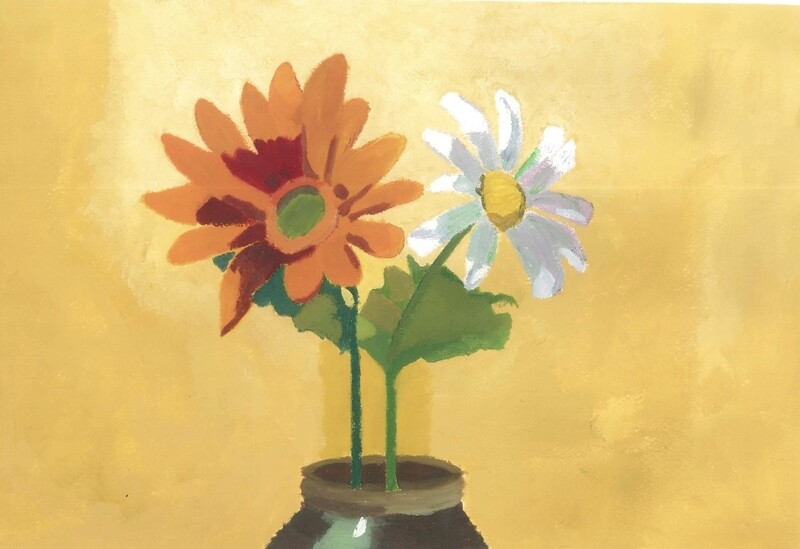Pot with Digital Flowers