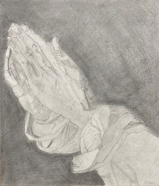 Hands of an apostle Digital drawing