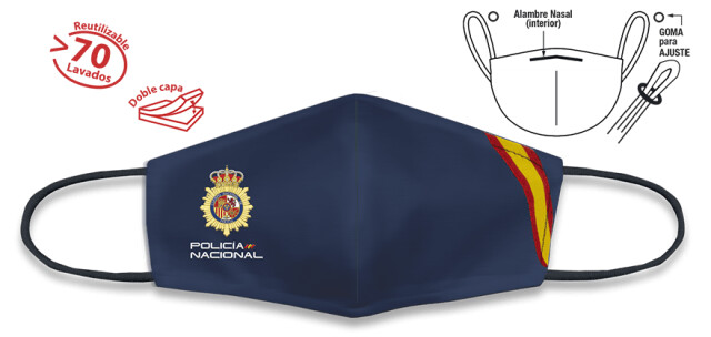 MASCARILLA HOMOLOGADA Y LAVABLE UNE-0065:2020