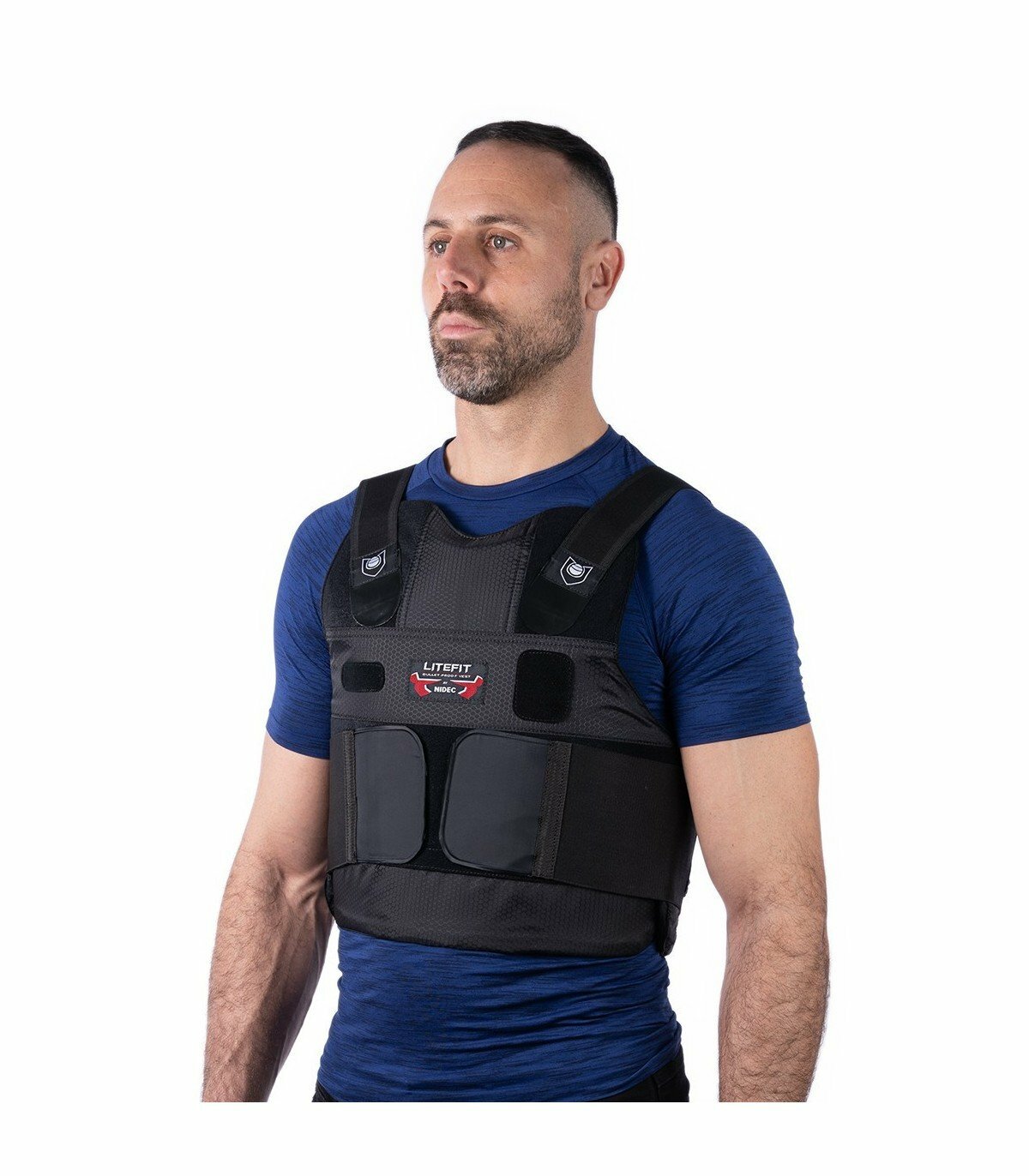 Chaleco antibalas NIDEC modelo LITEFIT nivel NIJ IIIA