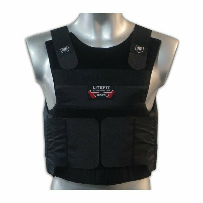 Chaleco antibalas NIDEC modelo LITEFIT nivel NIJ IIIA