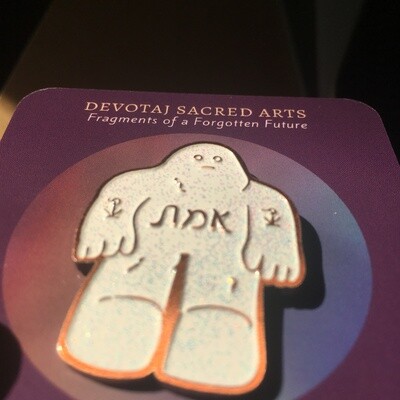 Glitter Golem Enamel Pin Glitter Golem Enamel Pin
