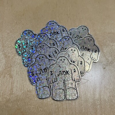 Minyan of Mini Glitter Golem/et Stickers