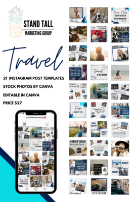 Instagram Post Templates - Travel Theme