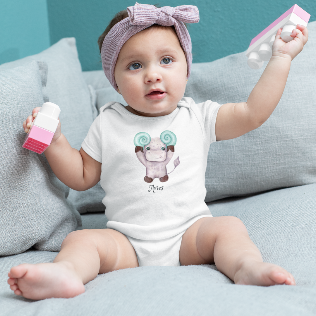 Zodiac Baby One-Piece Body Suit
