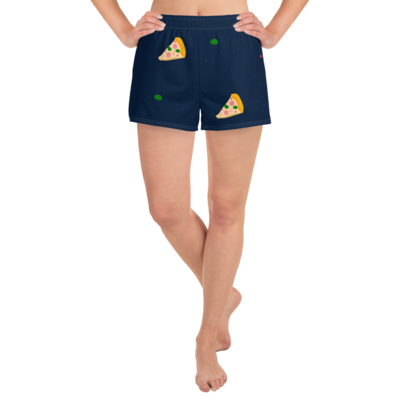 Pizza Women&#39;s Athletic Short Shorts