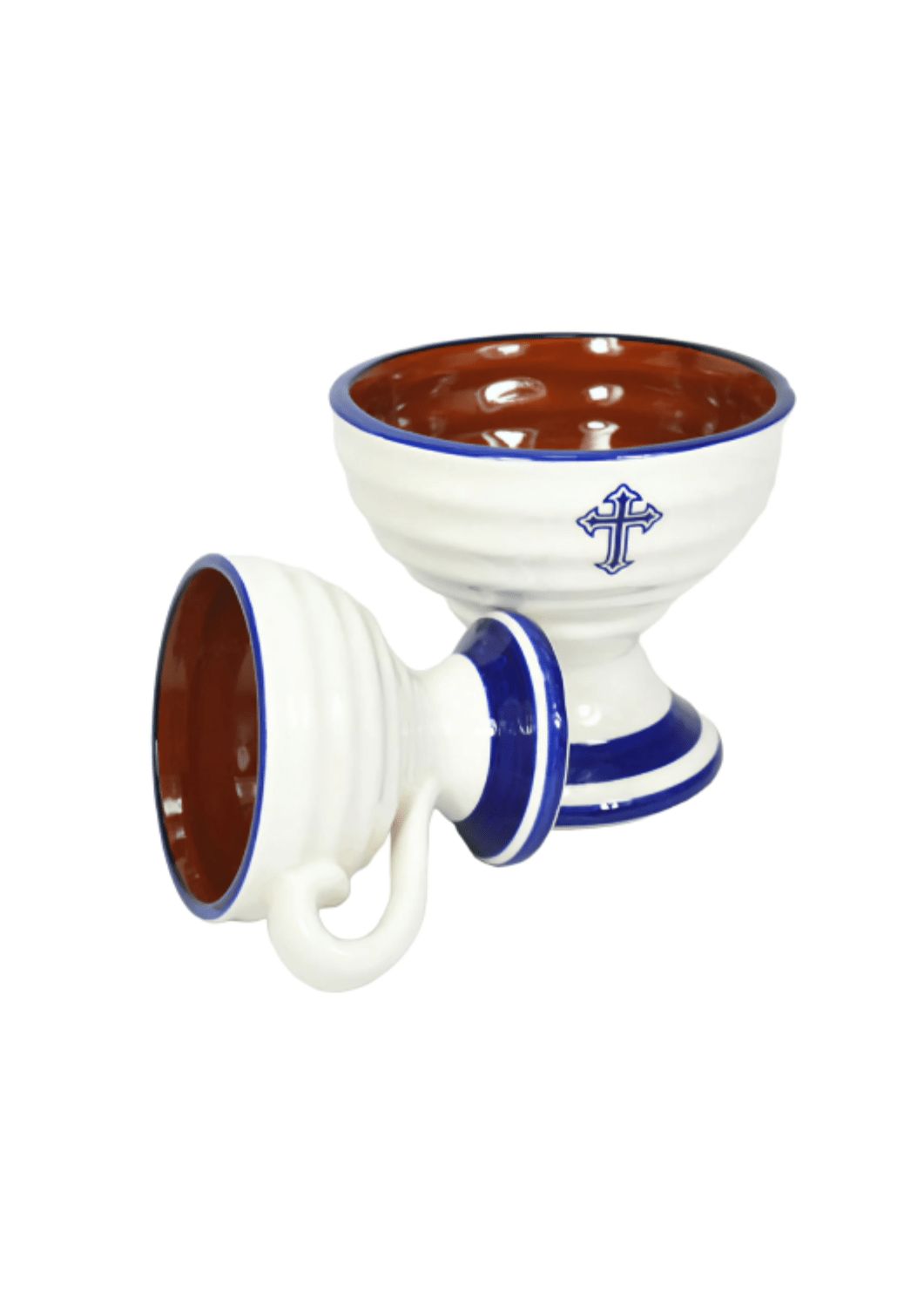 Censer: Blue and white Ceramic Censer - Small