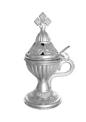 Censer: Silver Handheld Censer for the Orthodox Home