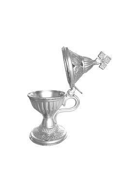 Censer: Silver Handheld Censer for the Orthodox Home