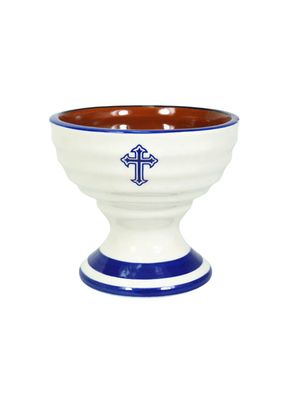 Censer: Blue and white Ceramic Censer - Small