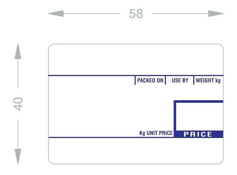 Digi Thermal  Scale Label , 58mm x 40mm