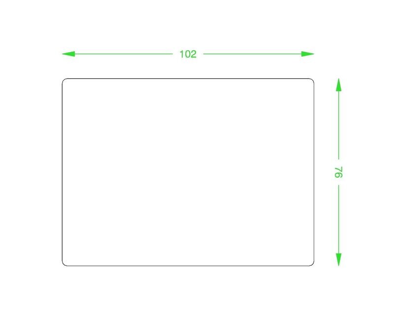 102mm x 76mm wide edge lead