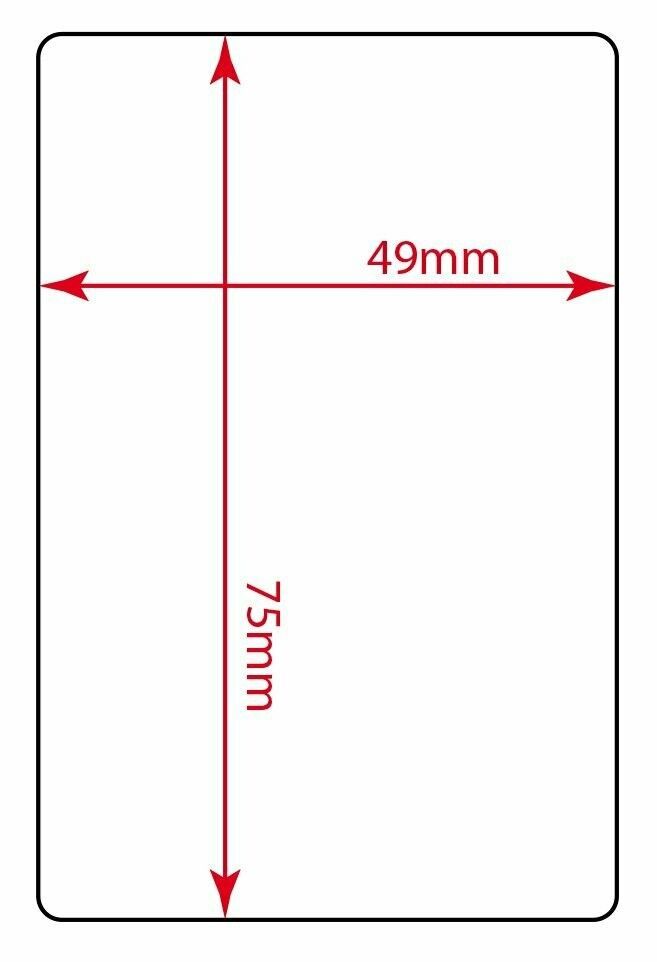 49mm x 75mm Matte Waterbased Inkjet Label