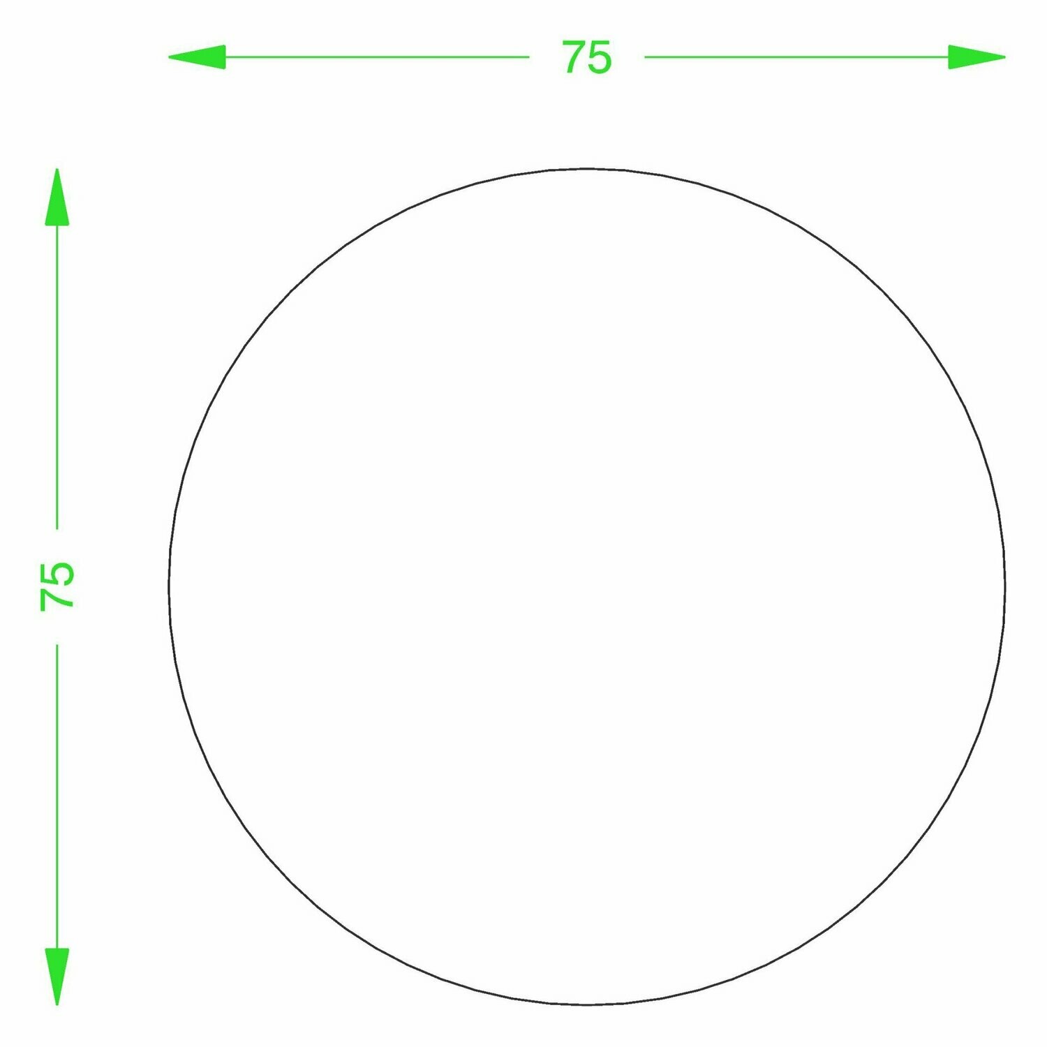75mm Circular Custom Printed Labels