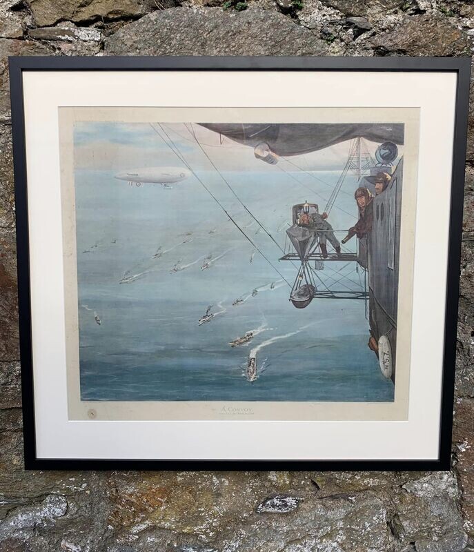 1920’s Print of “A Convoy From NS7, d.1918” after Sir John Lavery A.R.A