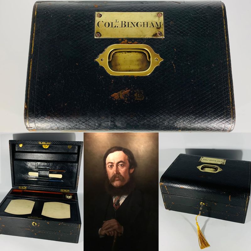 Colonel George Bingham (Lord), 5th Earl of Lucan’s Leather Clad Campaign Writing Slope