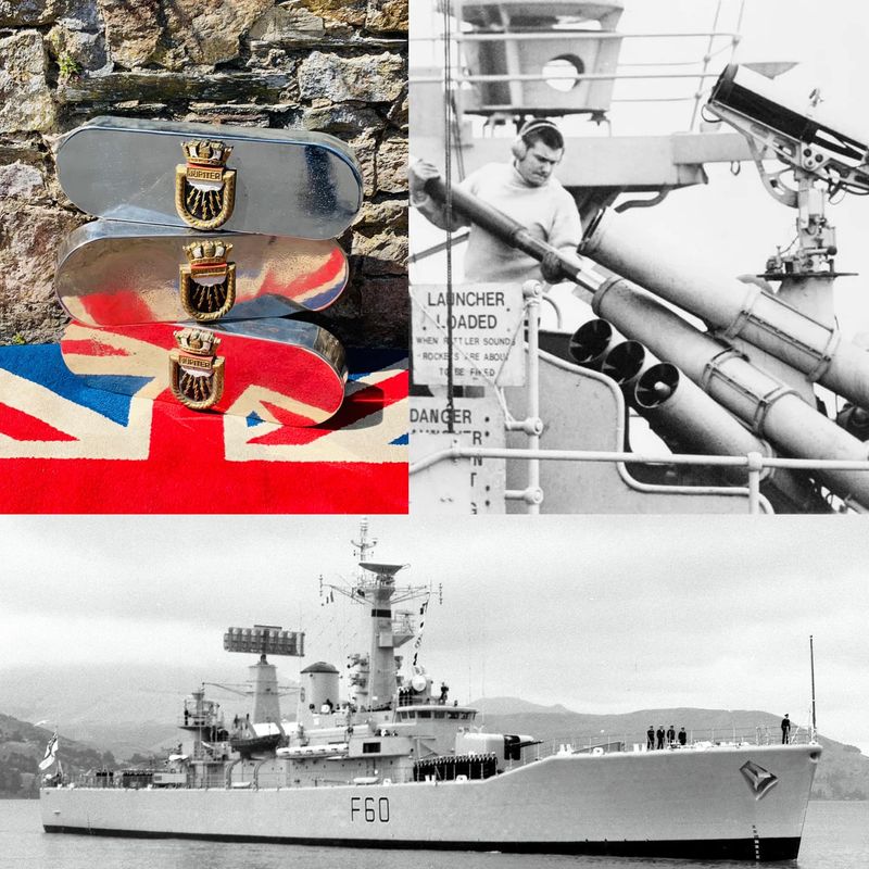 HMS Jupiter 3” Chaff Launcher Ceremonial Barrel Covers or Tampions.