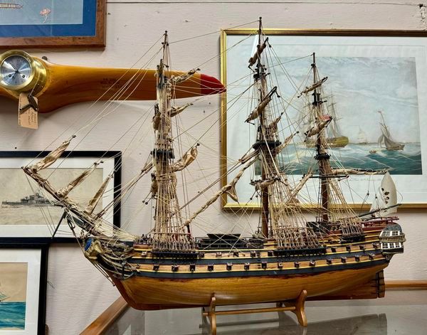 Amazing Scratch-built Model of the 18thC French Navy ship of the line “Superbe”