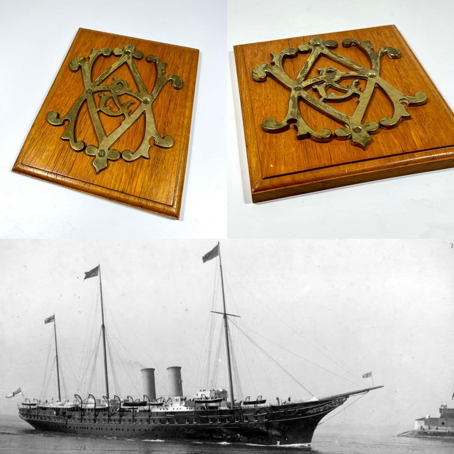 Nicely Presented Queen Victoria & Albert Royal Yacht Launch Brass Cipher