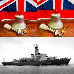 Superb Huge Solid Bronze Ships Bell “Weather Reporter” ex Royal Navy HMS Oakham Castle.