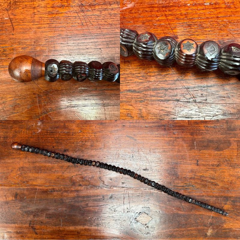 ​Fabulous Sailor Carved Boatswain or Ships Master Walking Cane (c.1800-1850)