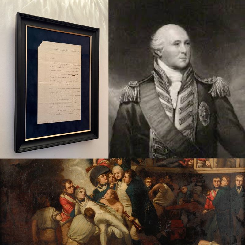 Original Admiralty Pallbearer invitation to Admiral Sir Charles Pole (Lord Nelson’s Funeral) d.1805