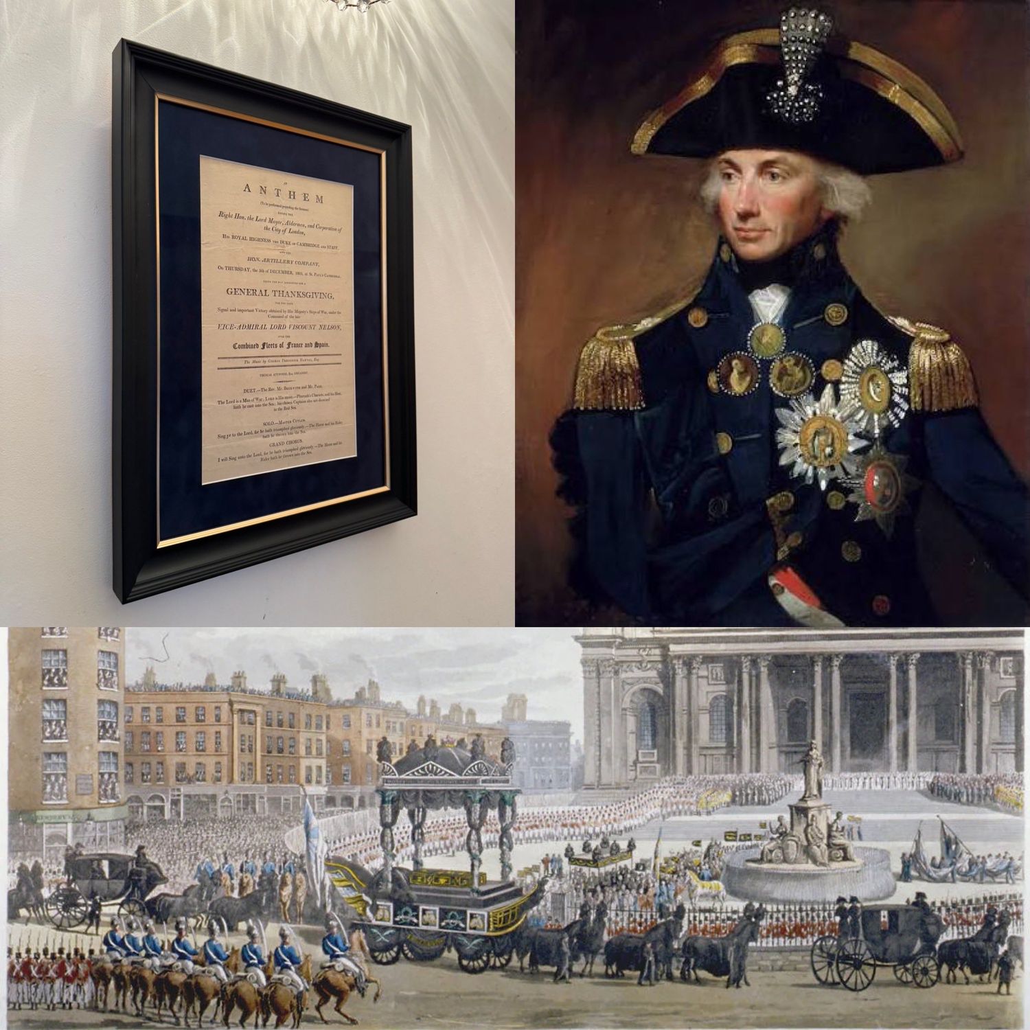 Original Lord Nelson Funeral Anthem Ephemera by George Frederick Handel Esq d.1805 Original Lord Nelson Funeral Anthem Ephemera by George Frederick Handel Esq d.1805