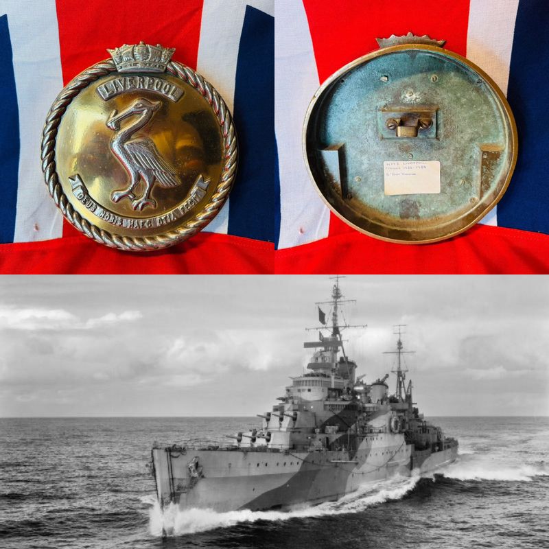 Superb WW2 Royal Navy HMS Liverpool Genuine 6” Gun Tampion c.1939
