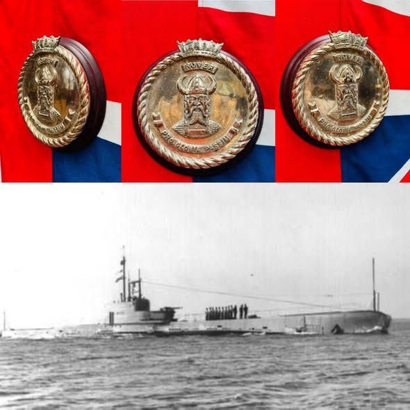 Superb Solid Brass Royal Navy HM Submarine Rover (N62) Boat Badge c.1931-46 Superb Solid Brass Royal Navy HM Submarine Rover (N62) Boat Badge c.1931-46