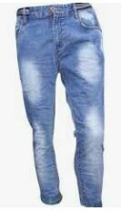 Shaded Jeans, White-Blue