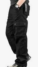 Cargo Trouser, Charcoal Black