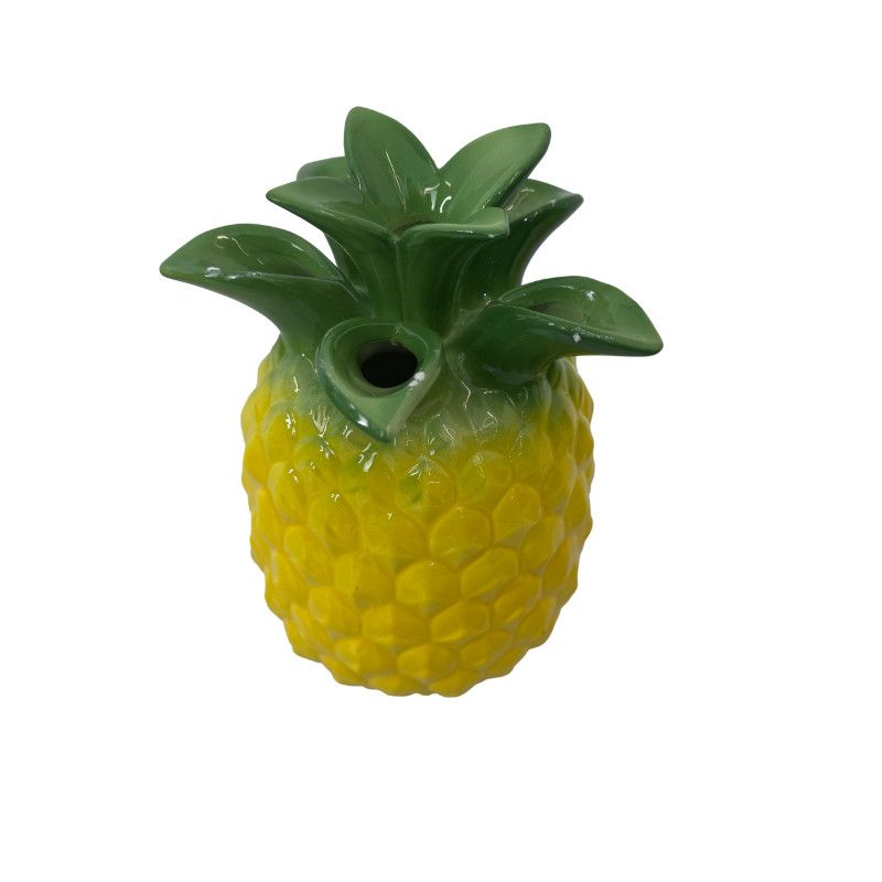 PINEAPPLE TROPICAL YELLO VASE 18X18X28CM