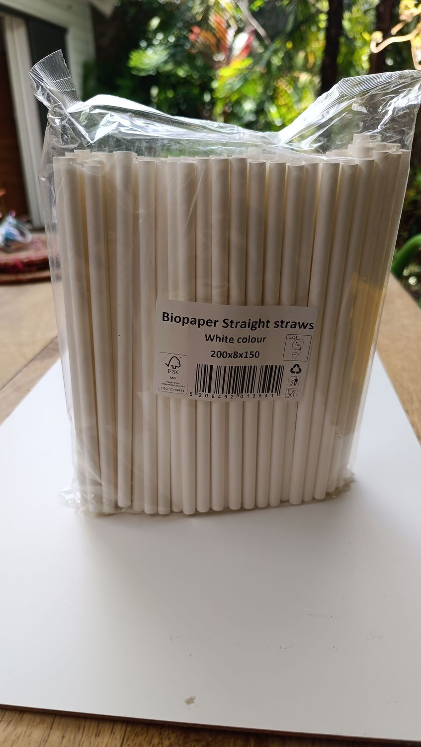Paille milkshake papier