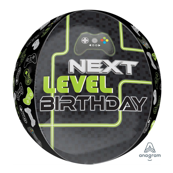 Level Up Next Level Gaming Orbz 15" Foil Balloon