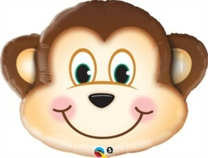 Mischievous Monkey 35" SuperShape Foil Balloon
