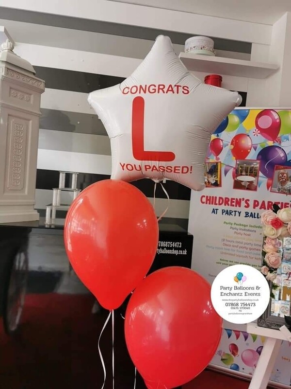 "You Have Passed" balloon bouquet 