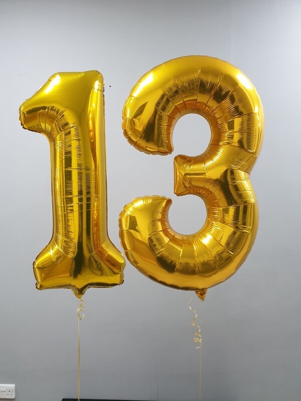 Large Number Balloons - (Double)