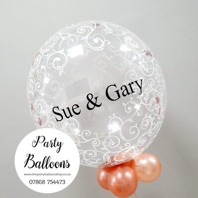 Swirl design Bubble Balloon 