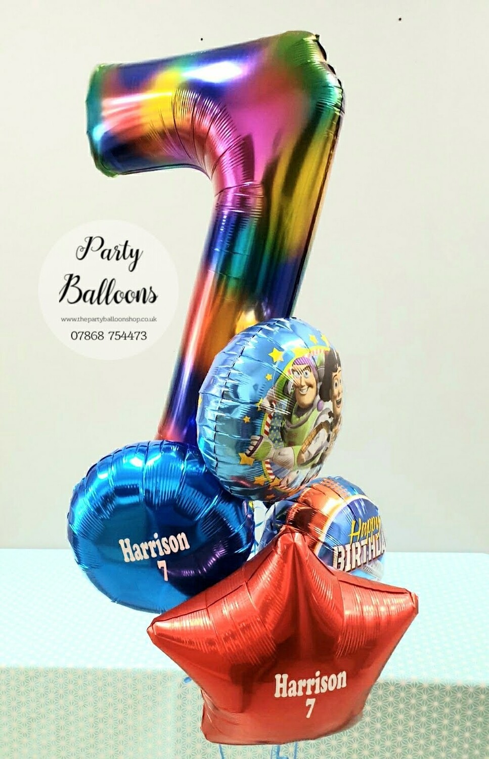 5 foil balloon bouquet 
